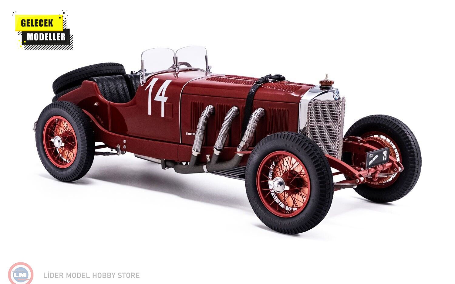 1:18 CMC 1931 Mercedes Benz SSK #14  Argentinien Race