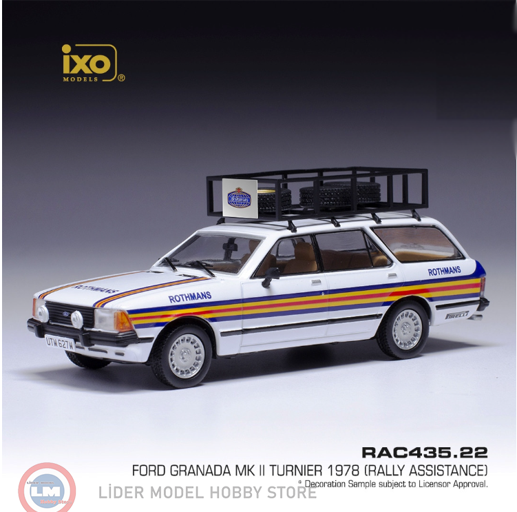 1:43 IXO 1980 Ford Granada MK II Turnier, Rothmans, Rally Assistance