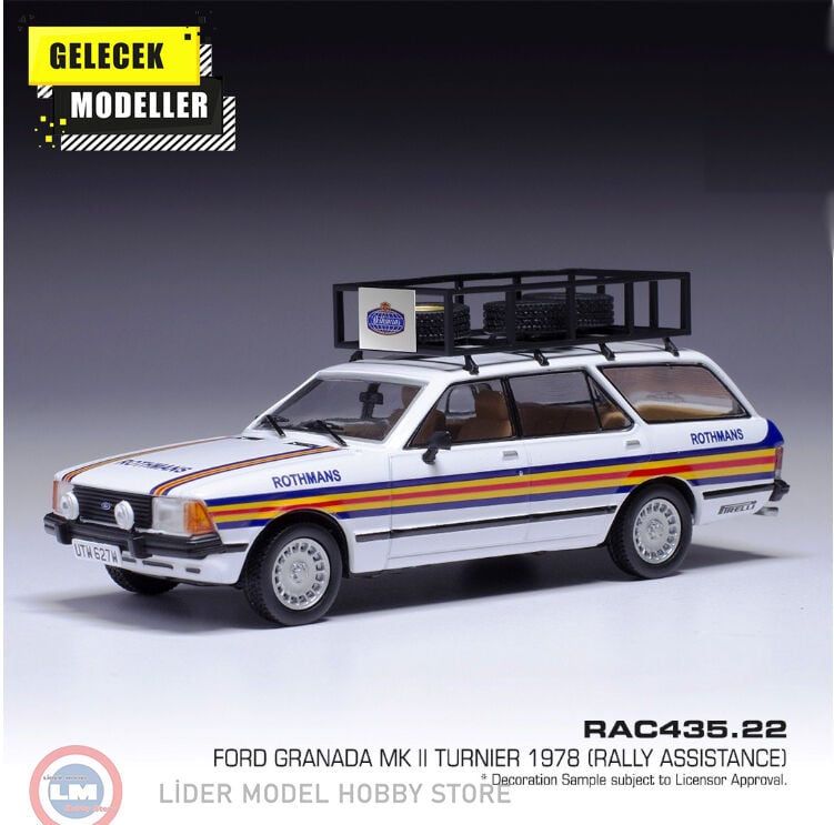 1:43 IXO 1980 Ford Granada MK II Turnier, Rothmans, Rally Assistance