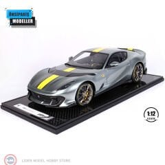 1:12 BBR Ferrari 812 Competizione Yellow Stripe Coburn Grey