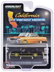 1:64 Greenlight 1976 Cadillac Eldorado Convertible in Black & Gold