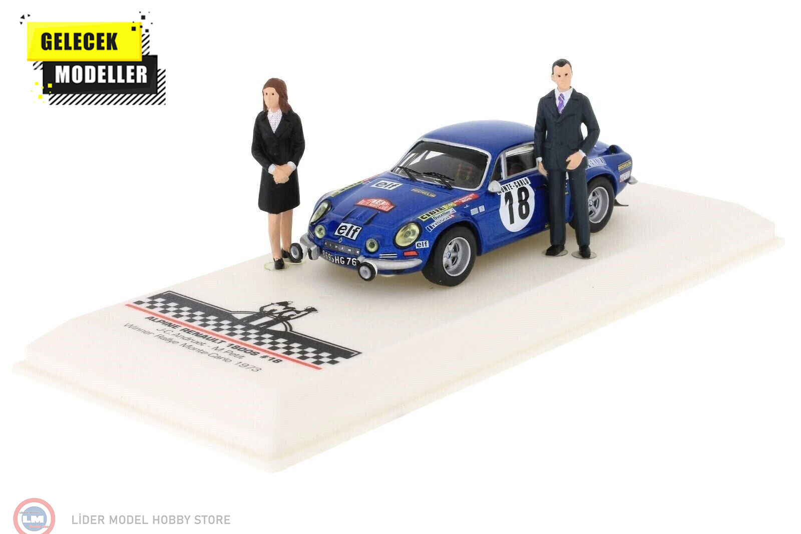 1:43 IXO 1973 Renault Alpine 1800 S, #18, Winner Rally Monte Carlo