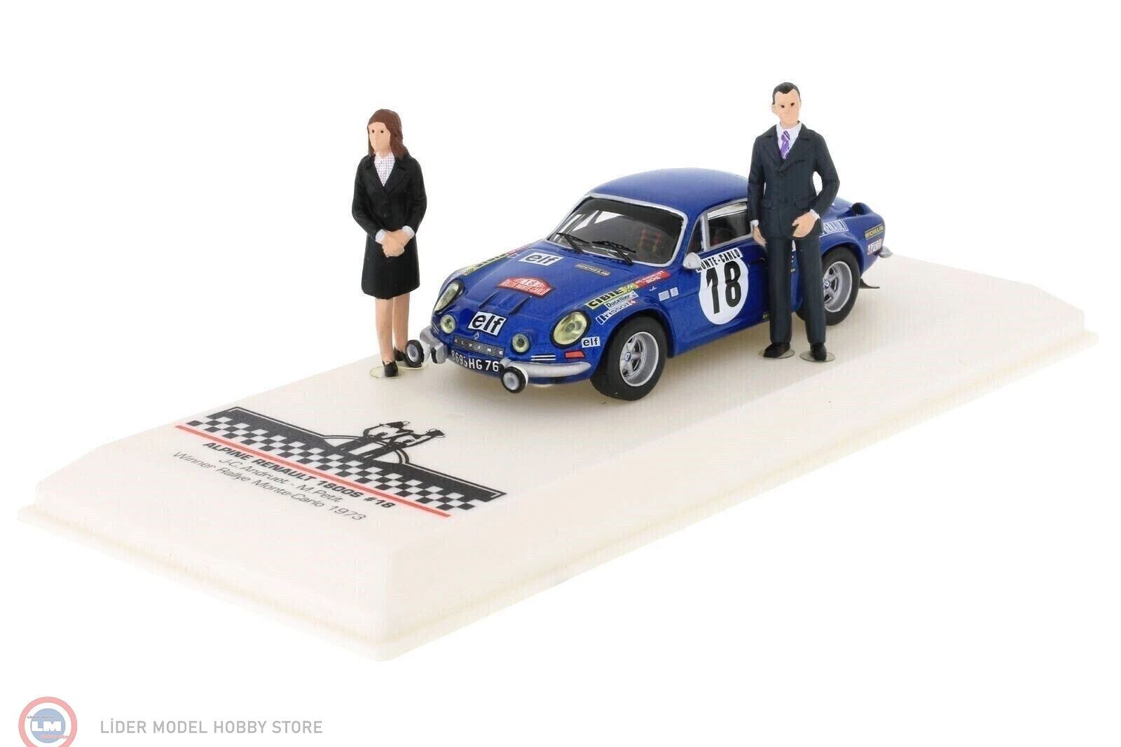 1:43 IXO 1973 Renault Alpine 1800 S, #18, Winner Rally Monte Carlo