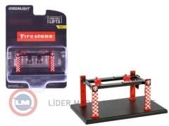 1:64 Greenlight Lift Auto Body Shop Four Post Lifts Series 6 Standard Oil