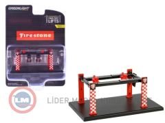 1:64 Greenlight Lift Auto Body Shop Four Post Lifts Series 6 Standard Oil