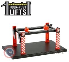 1:64 Greenlight Lift Auto Body Shop Four Post Lifts Series 6 Standard Oil
