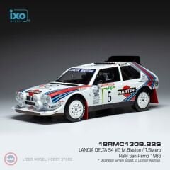 1:18 1986 Lancia Delta S4 #5, Rally San Remo, with extra lights, M.BiasionT.Siviero