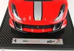 1:12 BBR Ferrari 812 Competizione Rosso Corsa 322 Silver Stripe