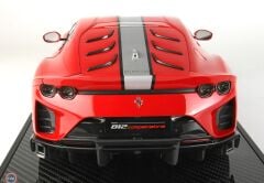 1:12 BBR Ferrari 812 Competizione Rosso Corsa 322 Silver Stripe