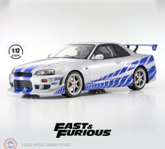 1:12 Kyosho 2001 Nissan Skyline GTR R34 RHD Fast & Furious Brian's Car