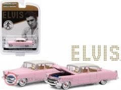 1:64 Greenlight 1955 Cadillac Fleetwood Series 60 Pink Cadillac Elvis Presley 1935-77