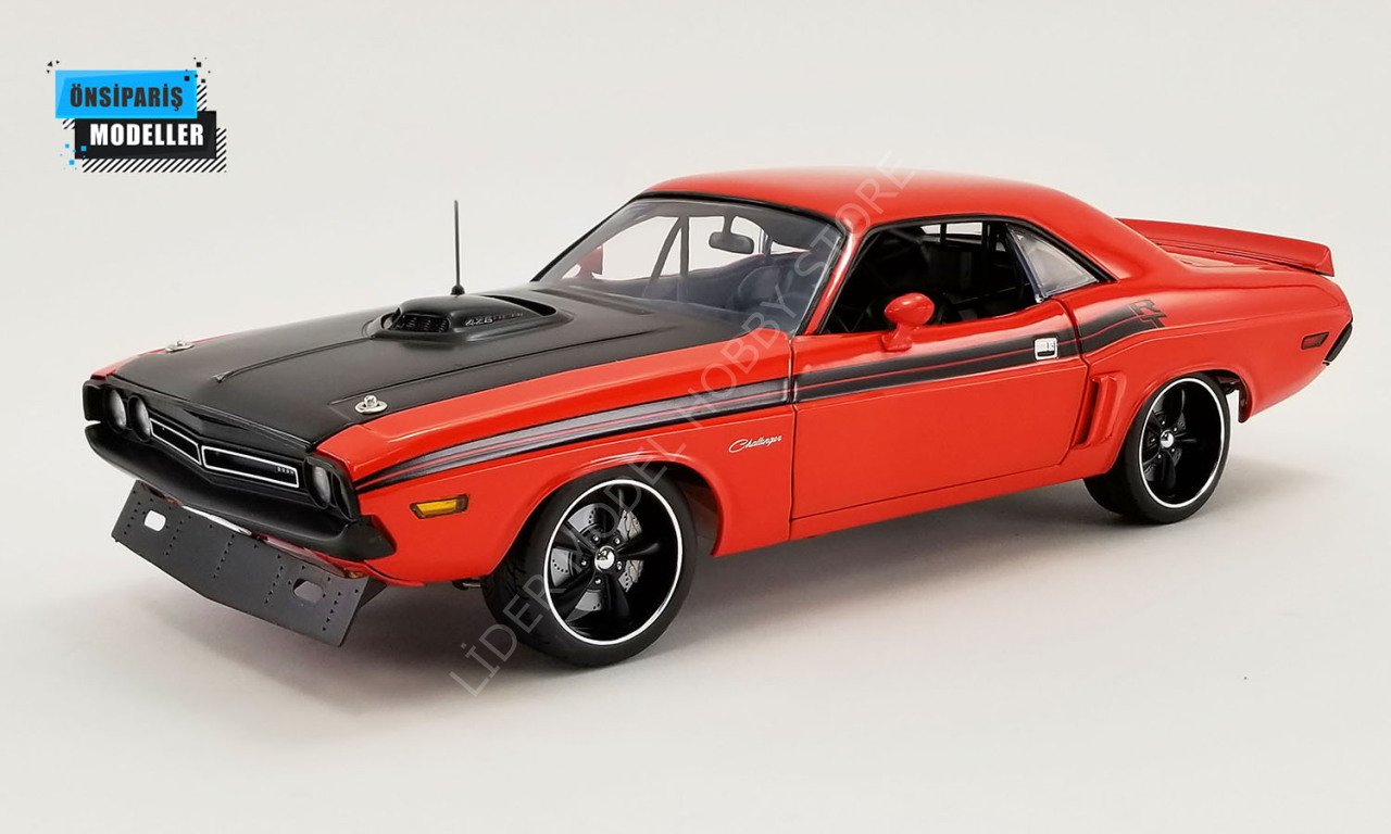 1:18 1971 Dodge Challenger RT Street Fighter FIREBALL Hardtop