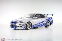 1:12 Kyosho 2001 Nissan Skyline GTR R34 RHD Fast & Furious Brian's Car