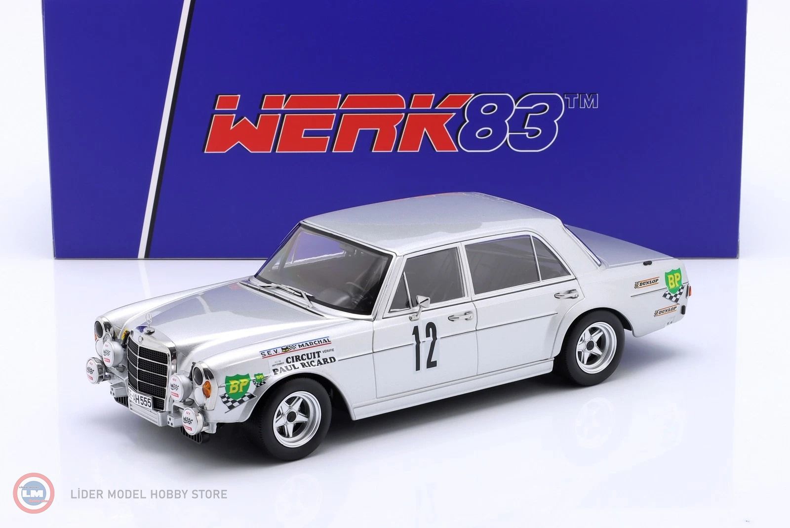 未開封 1/18 MERCEDES-BENZ 300 SEL 6.8 1971 WERK83 - 1:18 WERK83 1971 Mercedes Benz AMG 300 SEL 6.8 #12