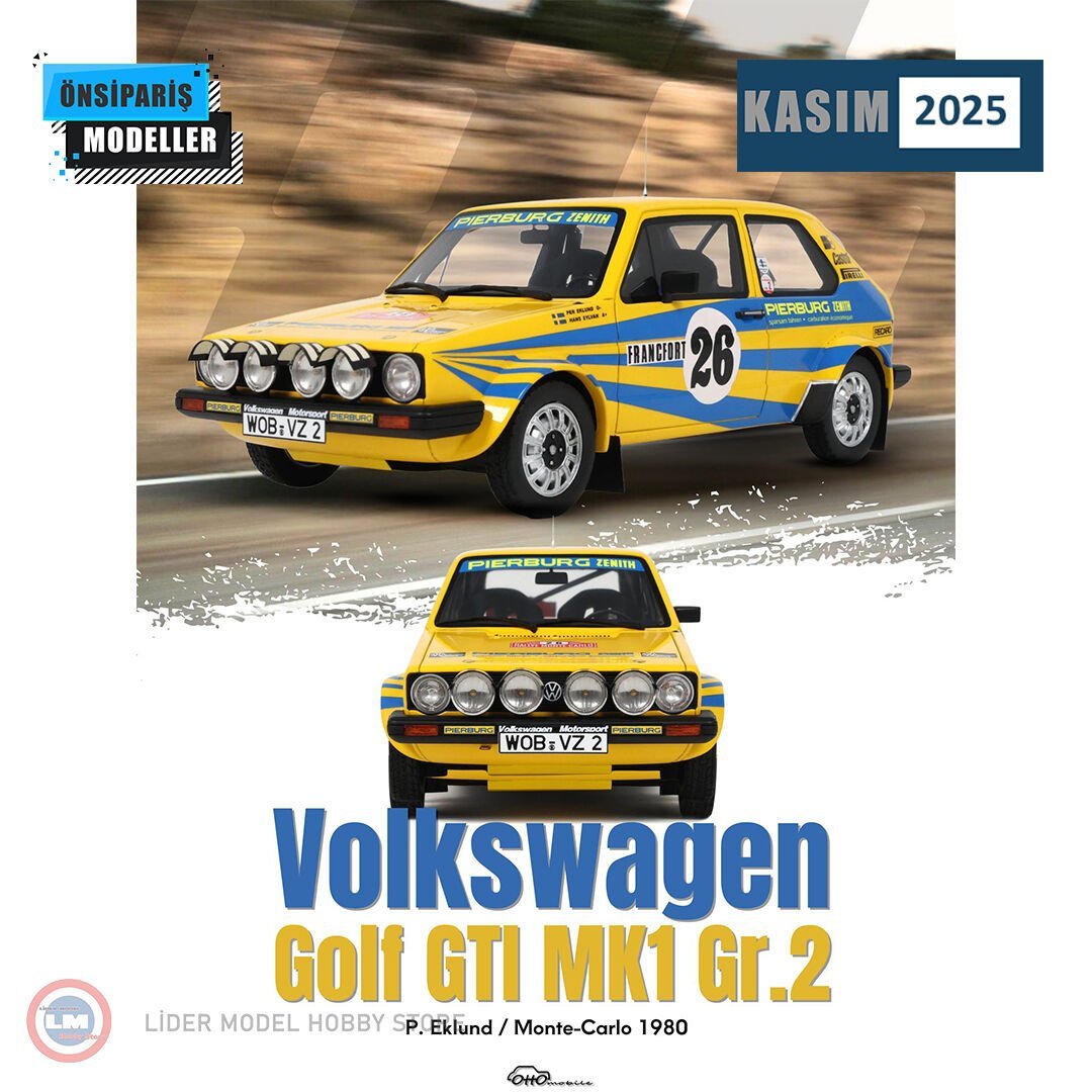 1:18 1980 Volkswagen Golf GTI MK1 GR2 Monte Carlo