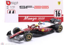 1:18 Burago FERRARI SF-25 #44 - MONZA ITALY GP 2025 - LEWIS HAMILTON NIKI LAUDA 50th ANNIVERSARY WORLD CHAMPION