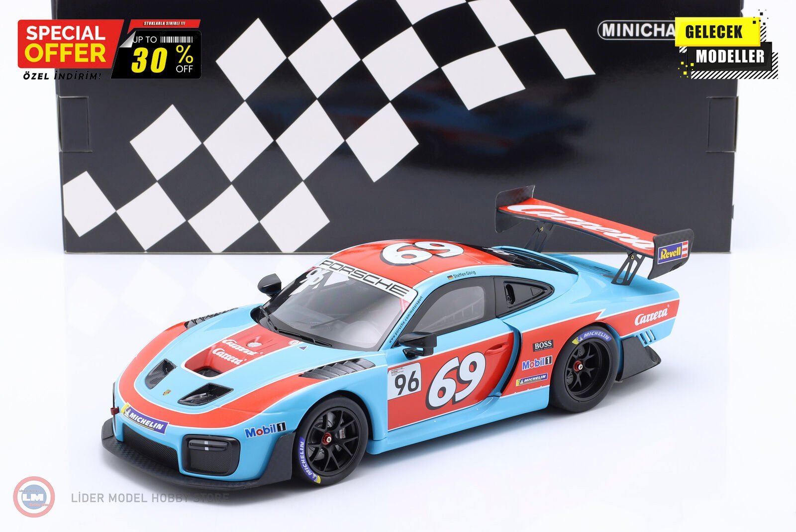 1:18 Minichamps 2019 Porsche 935/19 #69 - HERBERT MOTORSPORT - SPA