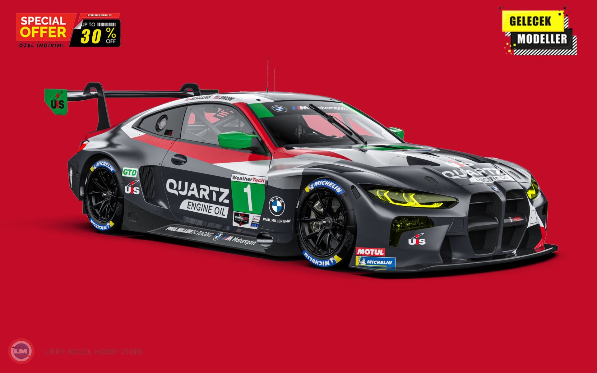 1:18 Minichamps 2022 BMW M4 GT3 GTD #1 - PAUL MILLER RACING