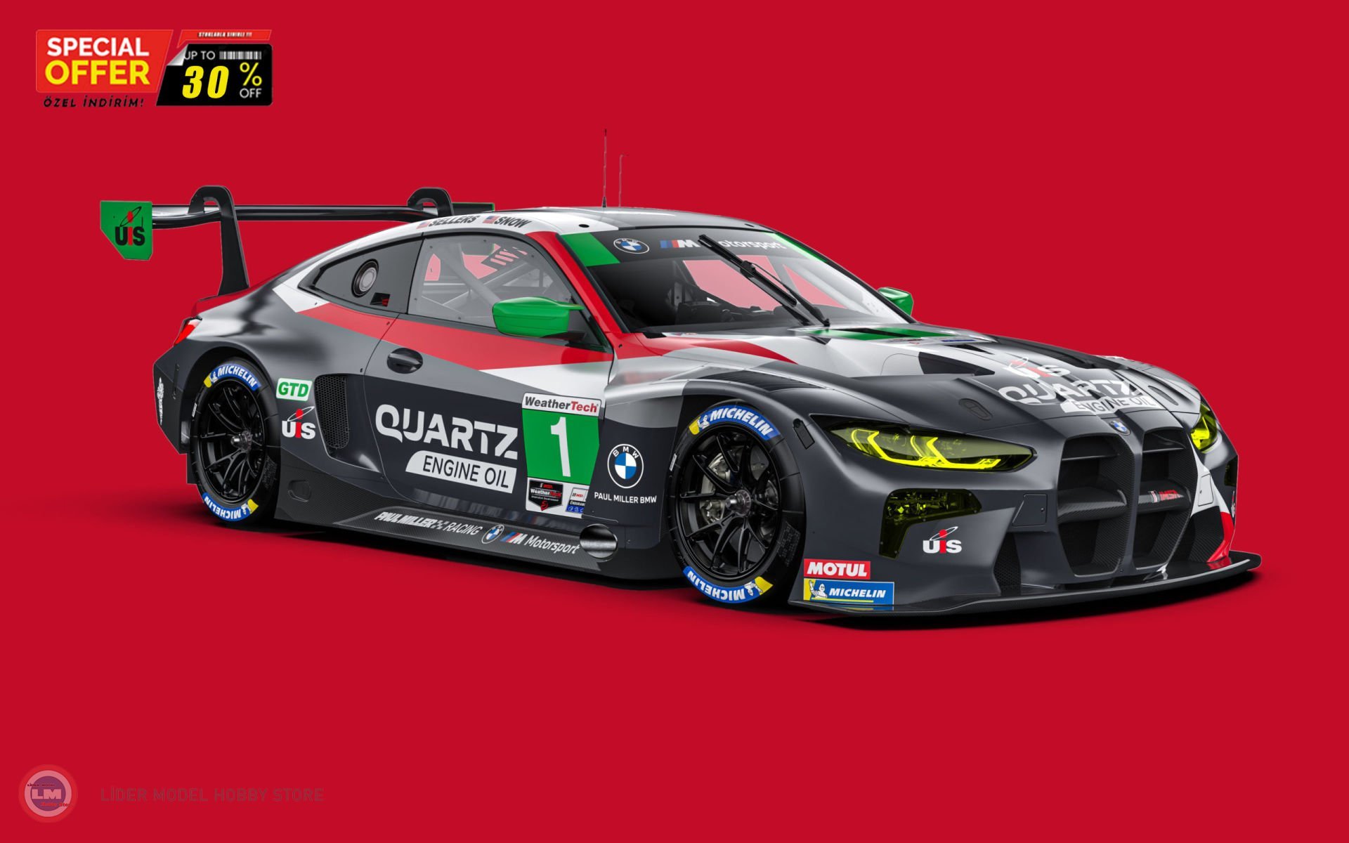 1:18 Minichamps 2022 BMW M4 GT3 GTD #1 - PAUL MILLER RACING