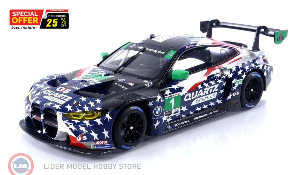 1:18 Minichamps 2022 BMW M4 GT3 GTD #1 - PAUL MILLER RACING