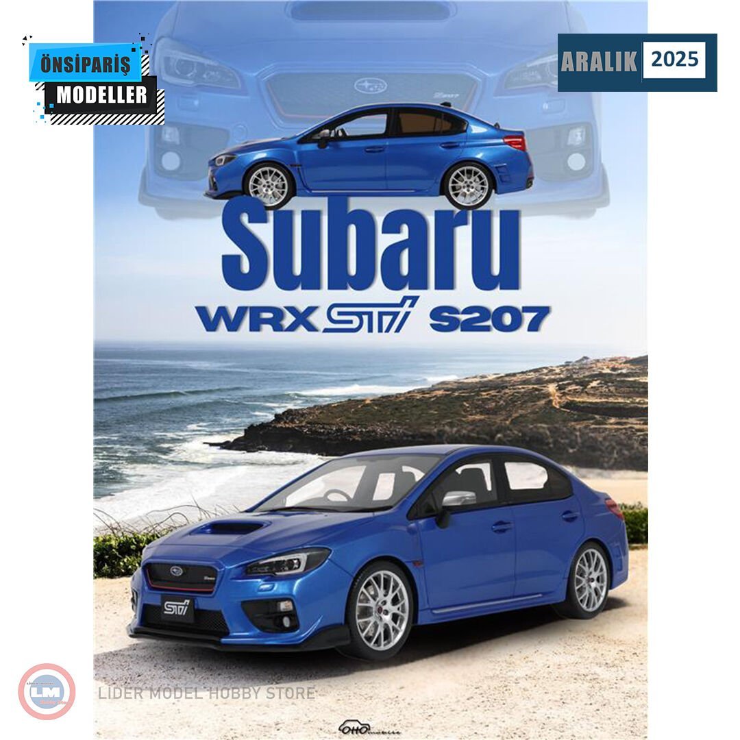 1:18 2015 Subaru WRX Sti S207 WR Blue Pearl