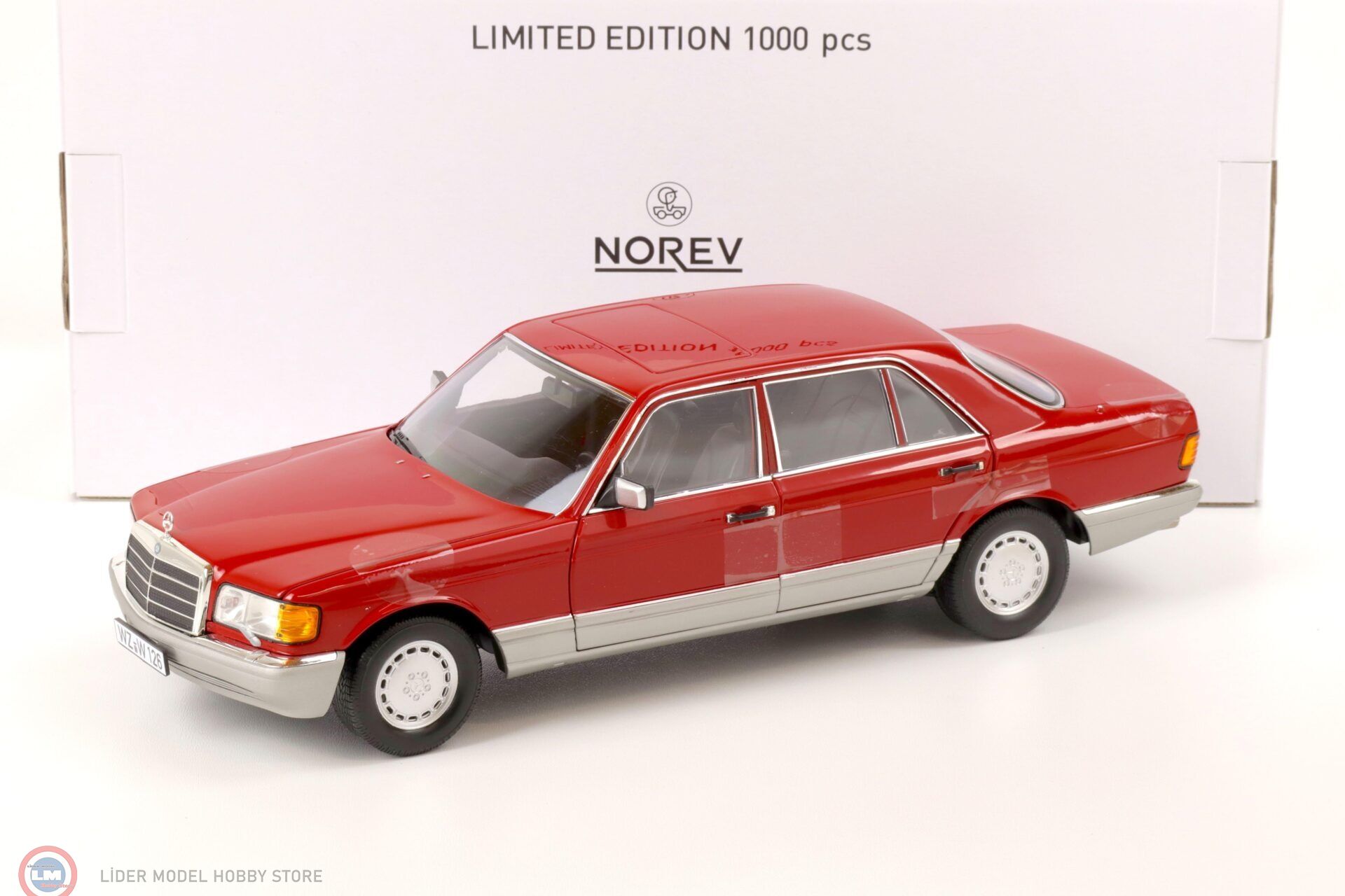 1:18 Norev 1987 Mercedes Benz 560 SEL W126 1000 Limitli