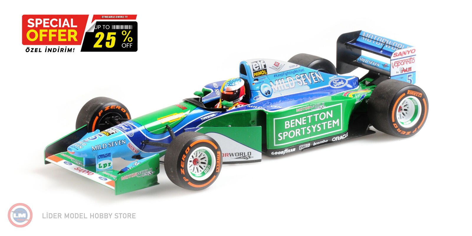 1:18 2017 Benetton Ford F1 #5 B194