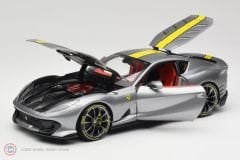 1:18 Burago 2021 Ferrari 812 COMPETIZIONE - GRIGIO COBURN - Signature Series