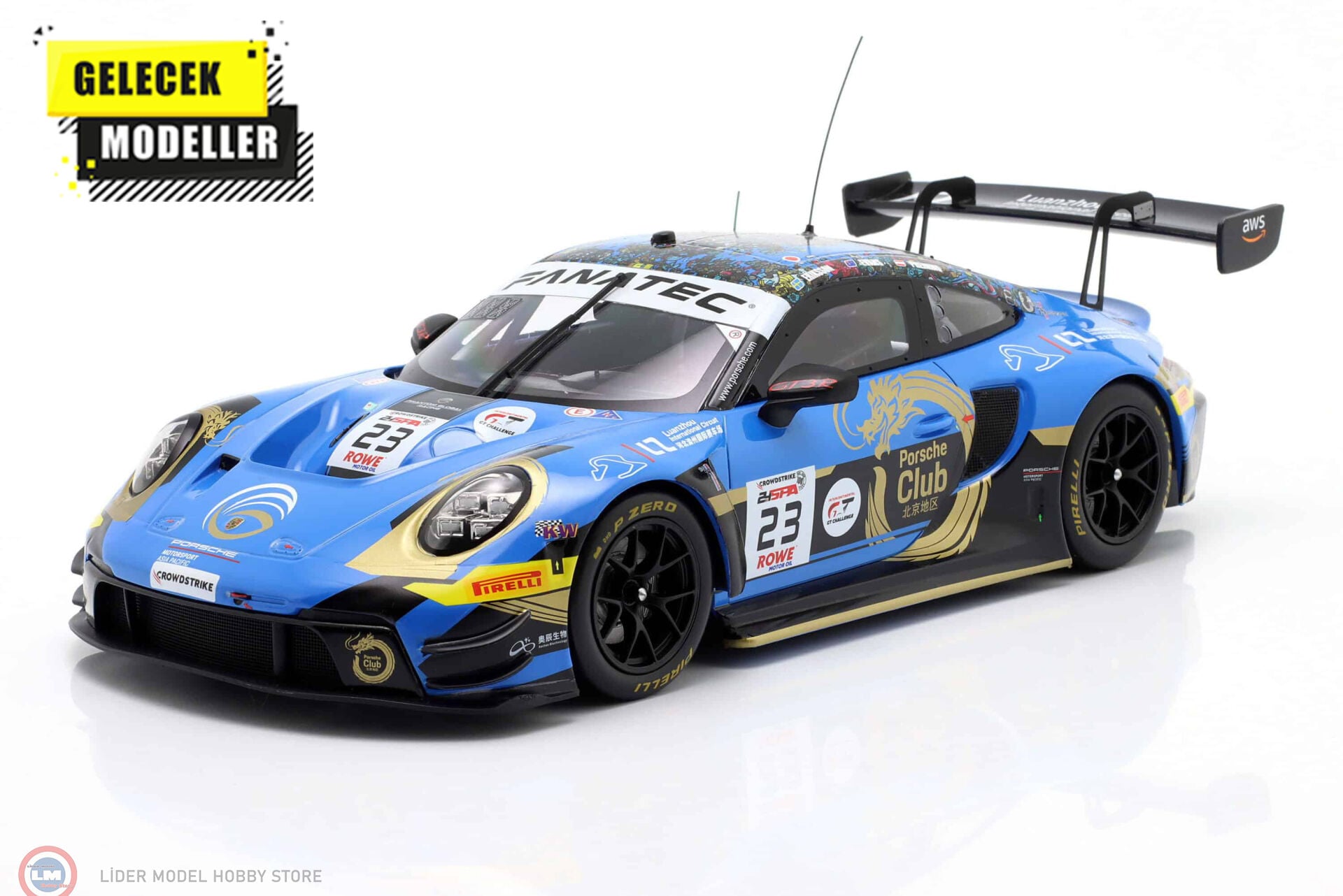 1:18 IXO Porsche 911 GT3 R #23 24h Spa 2024 - Joel Eriksson