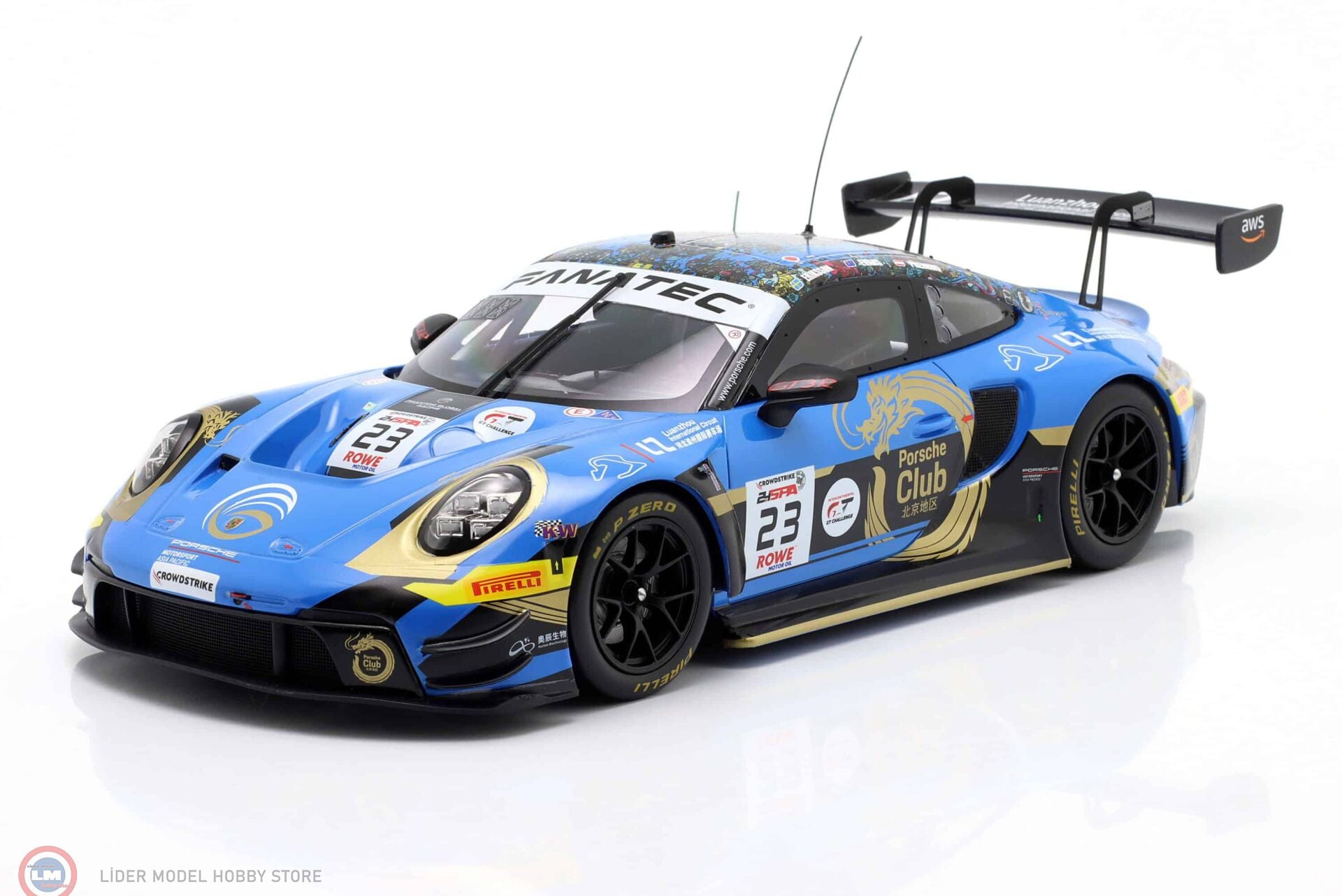 1:18 IXO Porsche 911 GT3 R #23 24h Spa 2024 - Joel Eriksson