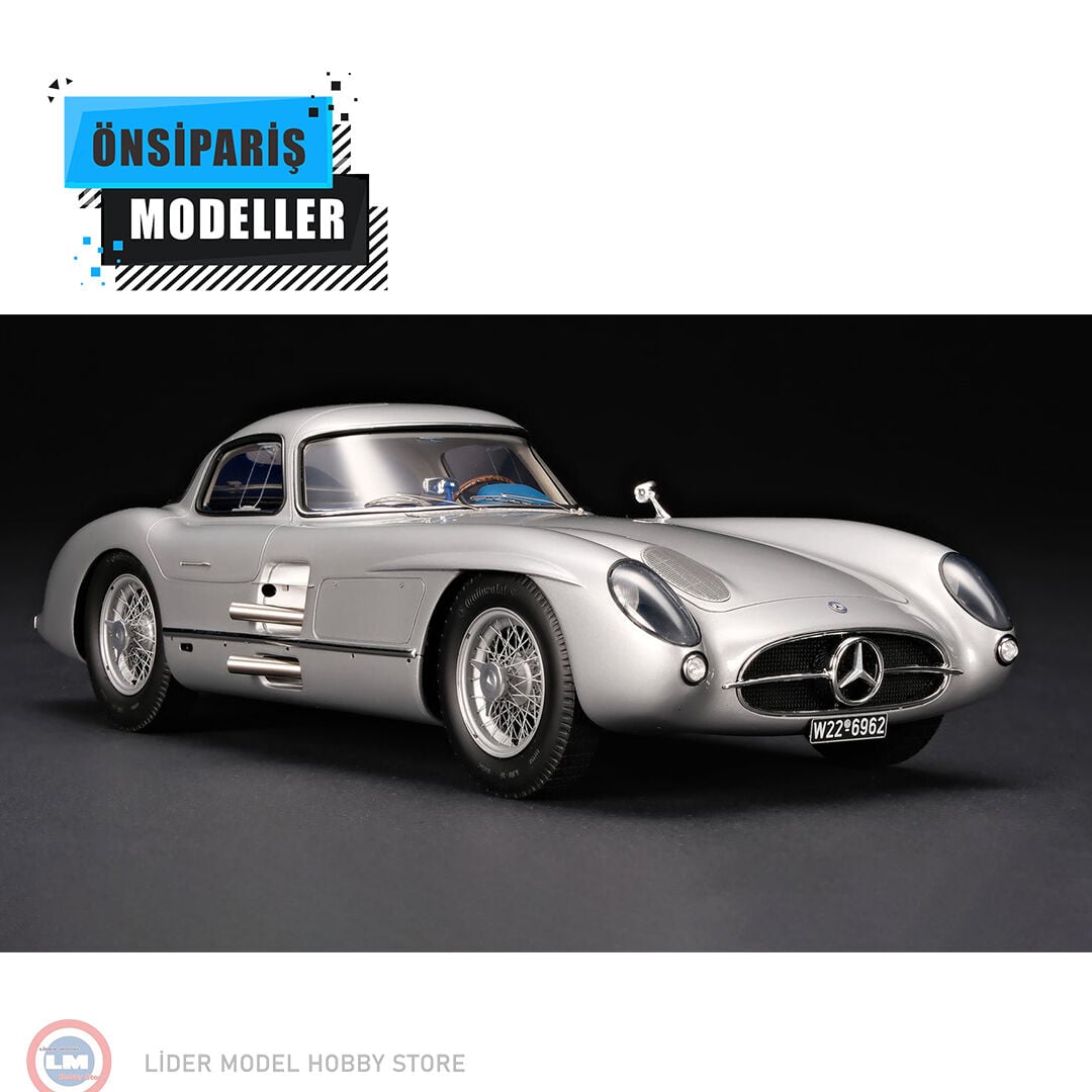 1:18 Amalgam Mercedes Benz 300 SLR Uhlenhaut Coupe silver