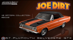 1:18 Greenlight 1967 Plymouth Belvedere GTX Convertible - Joe Dirt 2001