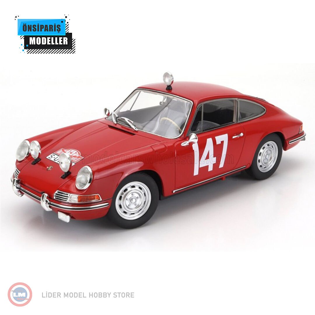 1:18 Matrix  1965 Porsche 911S Coupe 147 Class Winner Rally Monte Carlo Herbert Linge Peter Falk