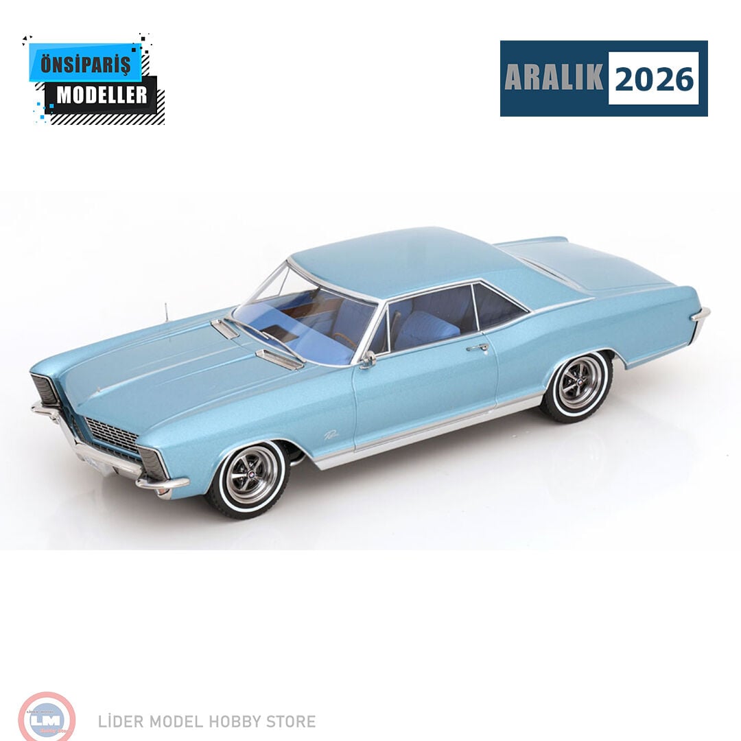 1:18 KK scale Buick Riviera Road House 1965 Light Blue