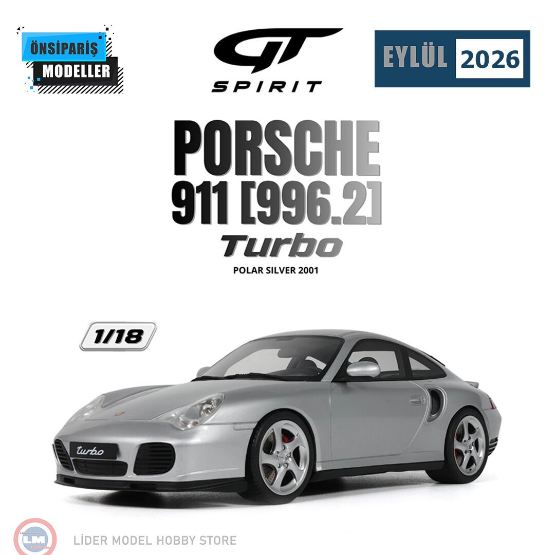 1:18 GT Spirit 2001 Porsche 911 996.2 Turbo Polar Silver