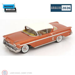 1:18 KK Scale Chevrolet Bel Air Impala Coupe 1958 Cooper Cream