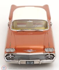 1:18 KK Scale Chevrolet Bel Air Impala Coupe 1958 Cooper Cream