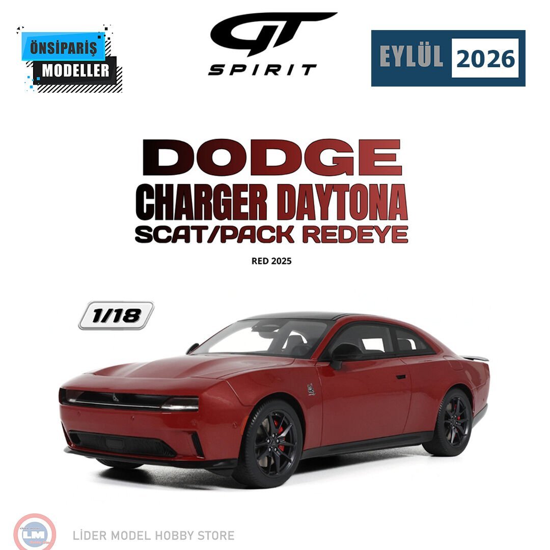 1:18 GT Spirit 2025 Dodge Charger Dayona Scat Pack Redeye Red
