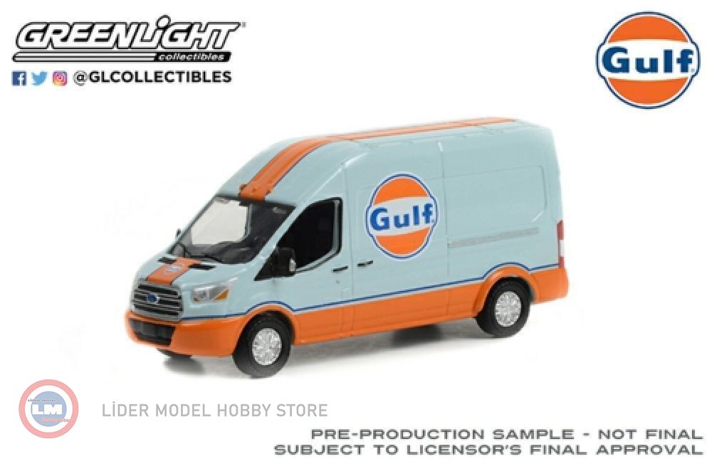 1:64 2019 Ford  Transit LWB High Roof - Gulf Oil