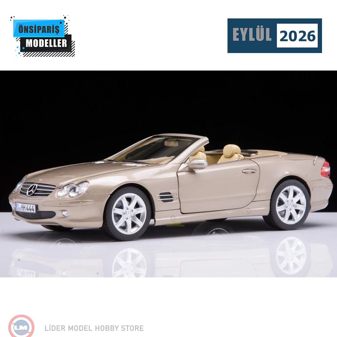1:18 Norev 2003 Mercedes Benz SL500 R230 Travertine Beige