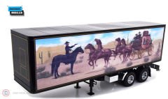 1:18 Road Kings Tır Dorseleri Truck Trailer RK180161 Siyah / Dekorlu