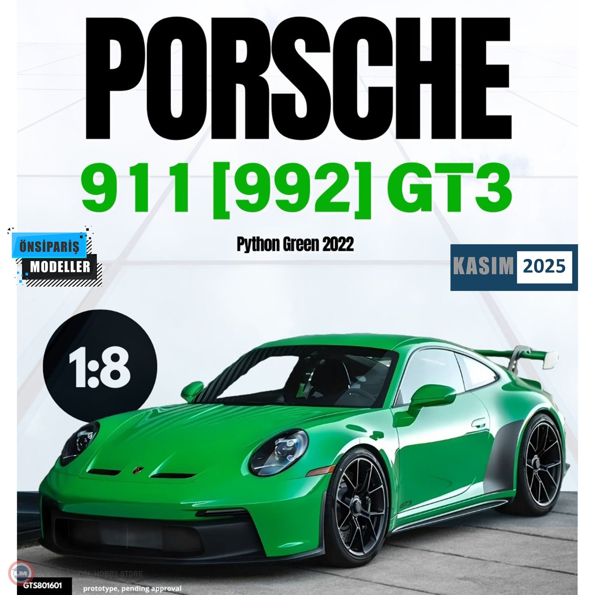 1:8 GT Spirit 2022 PORSCHE 911 [992] GT3