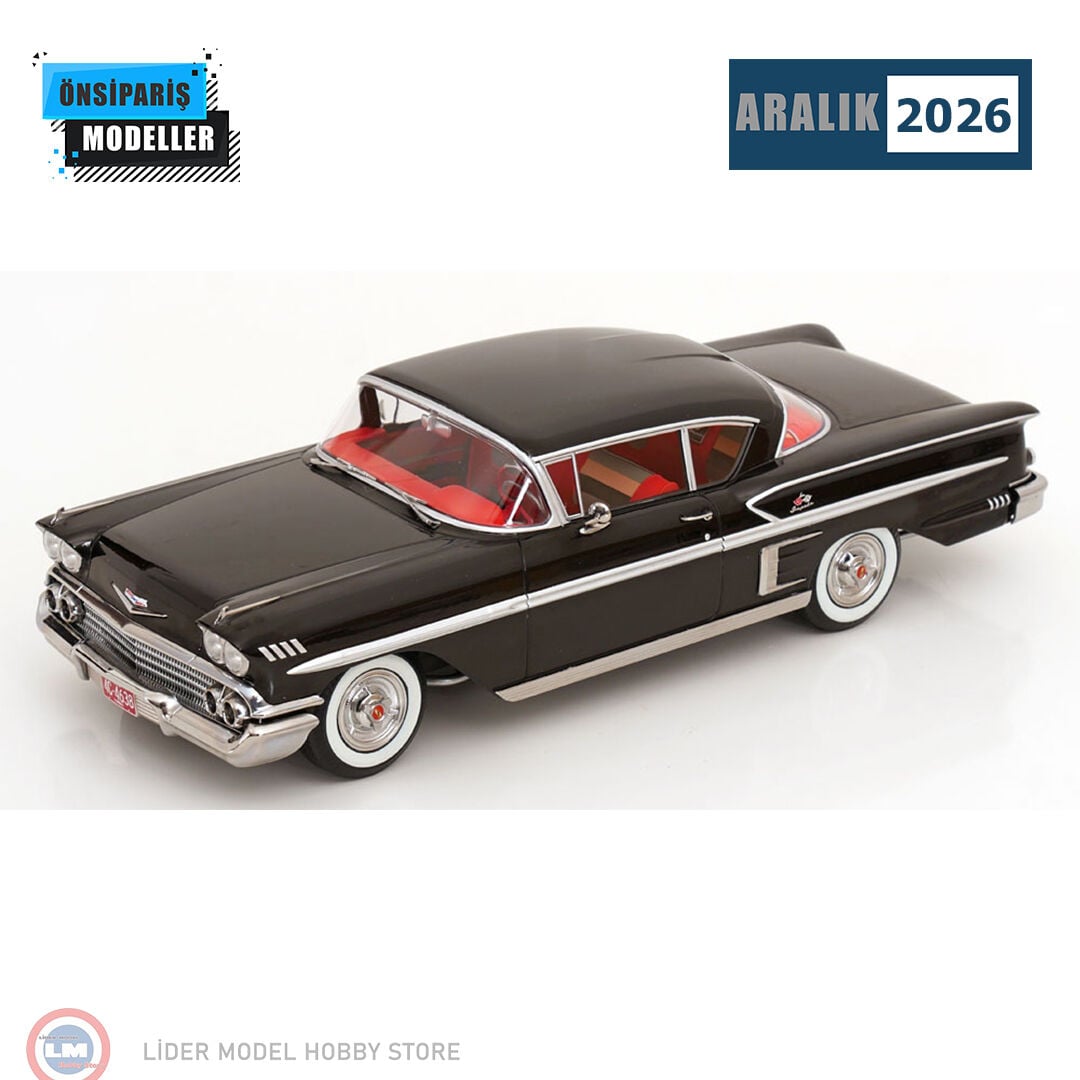 1:18 KK Scale Chevrolet Bel Air Impala Coupe 1958 Siyah