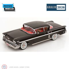 1:18 KK Scale Chevrolet Bel Air Impala Coupe 1958 Siyah