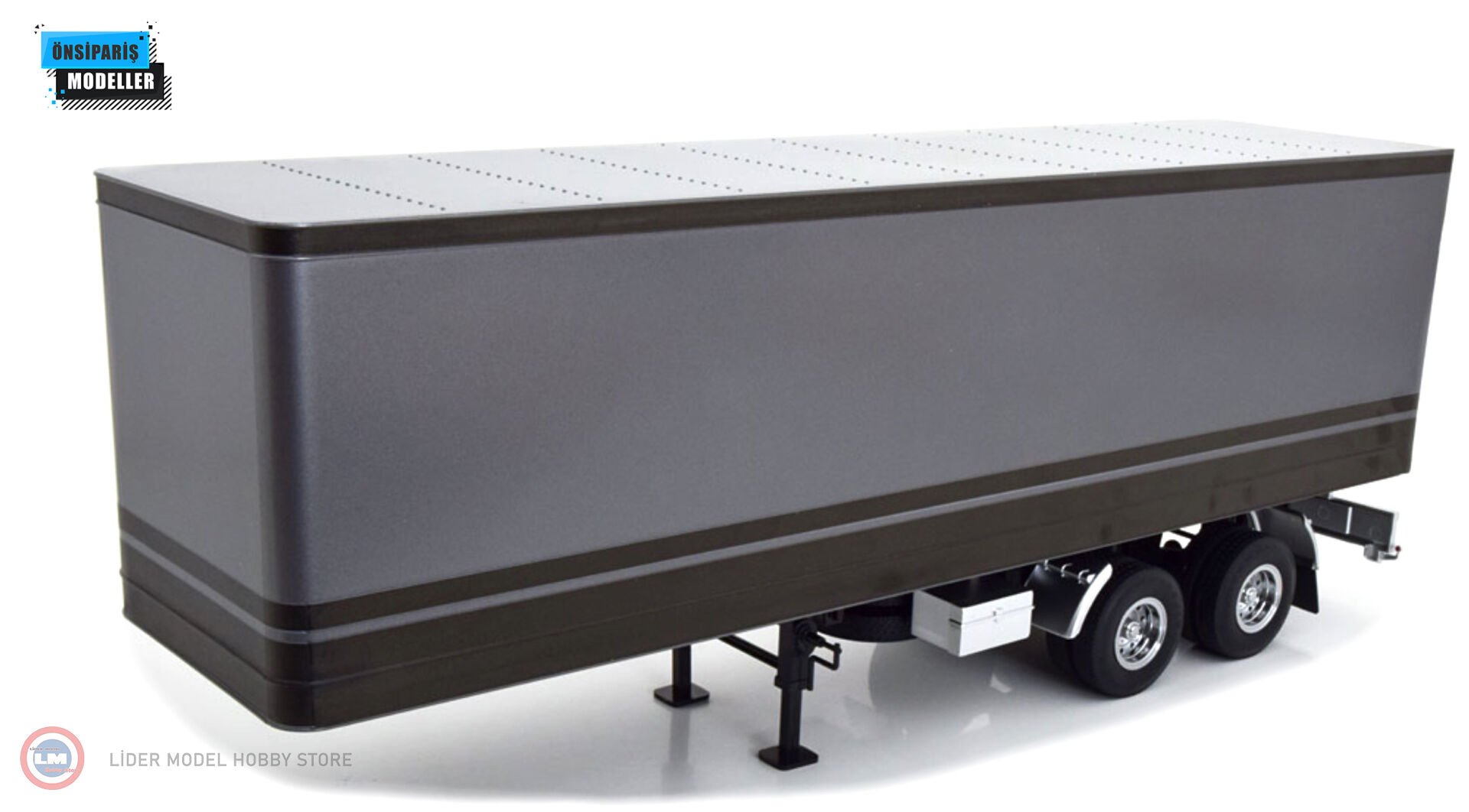 1:18 Road Kings Tır Dorseleri Truck Trailer RK180162 Metalik Gri