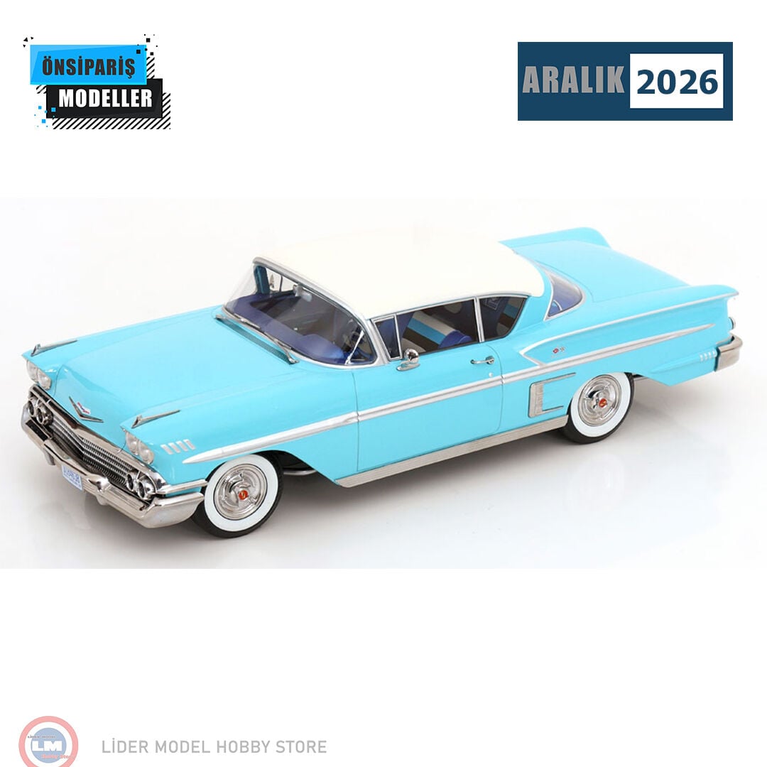 1:18 KK Scale Chevrolet Bel Air Impala Coupe 1958 Turkuaz