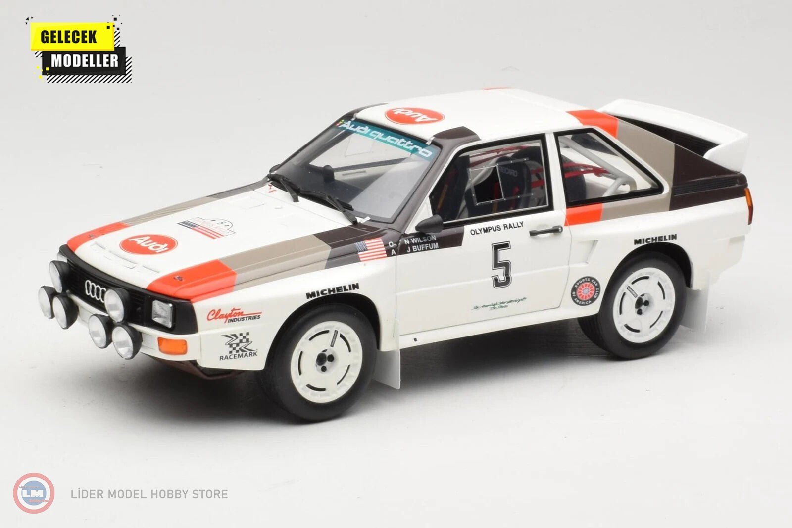 1:18 OTTO 1986 Audi Sport Quattro #5 Olympus Rally