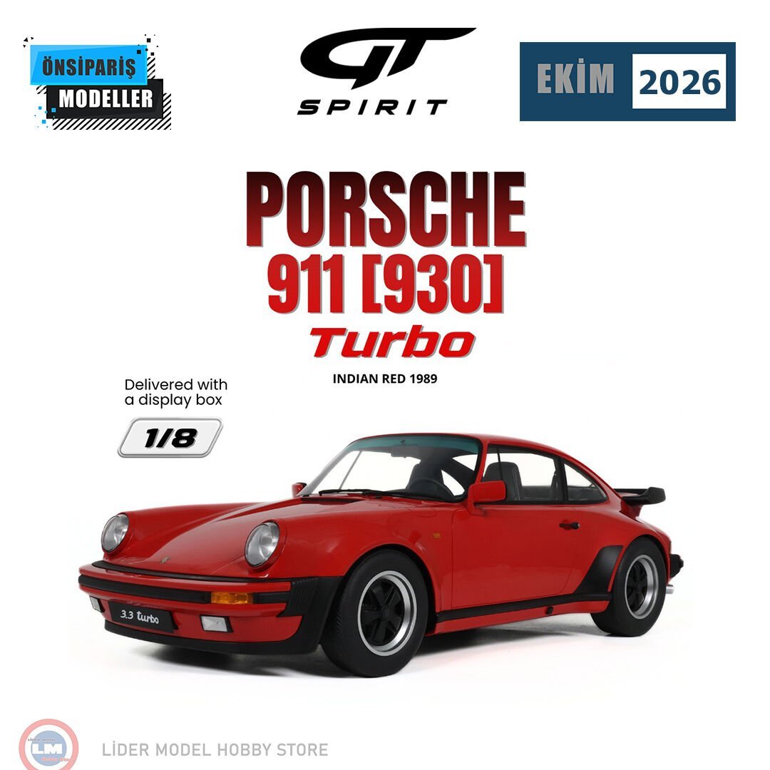 1:8 GT Spirit 1989 Porsche 911 930 Turbo 3.3 Indian Red