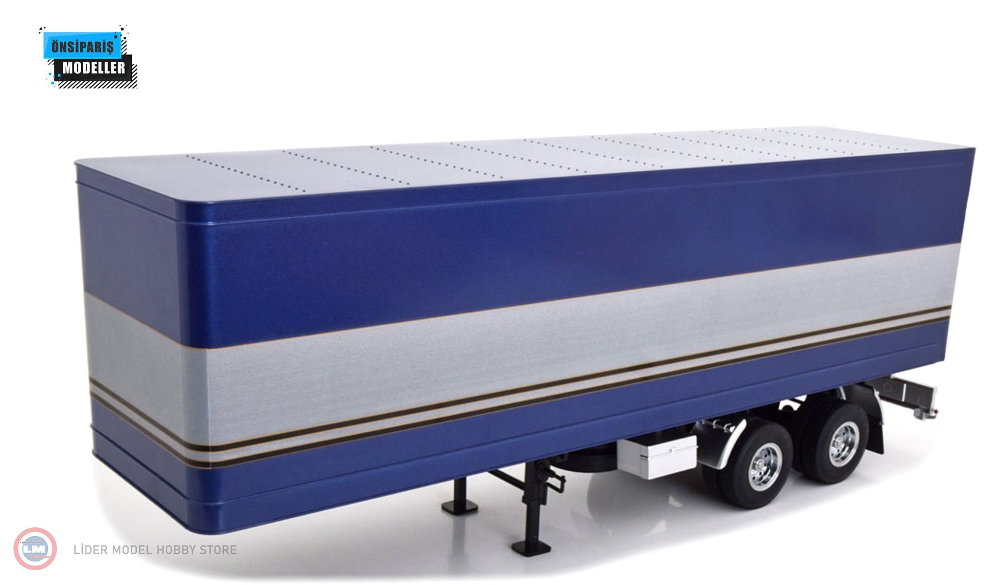 1:18 Road Kings Tır Dorseleri Truck Trailer RK180164 Metalik Mavi