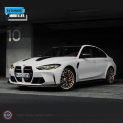 1:18 Minichamps 2023 BMW M3 CS G80 Frozen Solid White